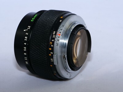 Olympus G. Zuiko Auto-S 55mm f1.2 FAST OM Normal Lens. Caps. CLA'd