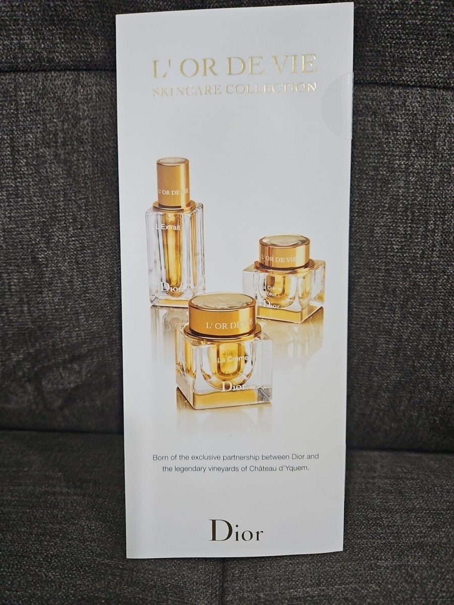 Dior L'or de vie Skincare Collection 3pc sample sachet, La Creme