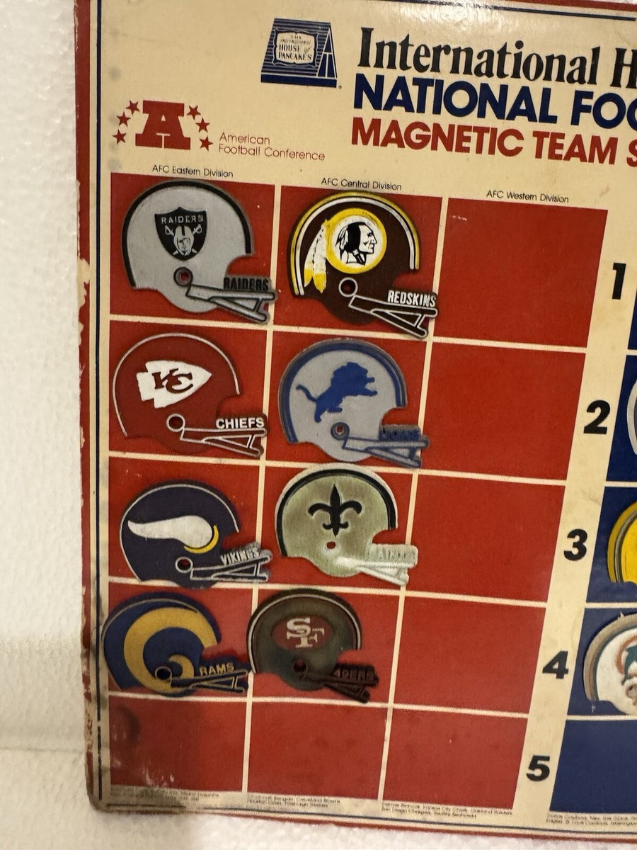 Vintage IHOP NFL Magnetic Board Rubber Helmet Football Team 16