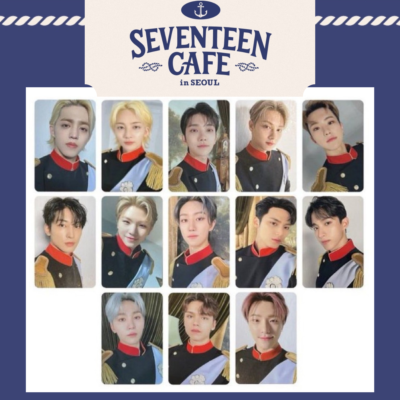 SEVENTEEN CAFE in SEOUL Military Uniform Photo card Merch Tray