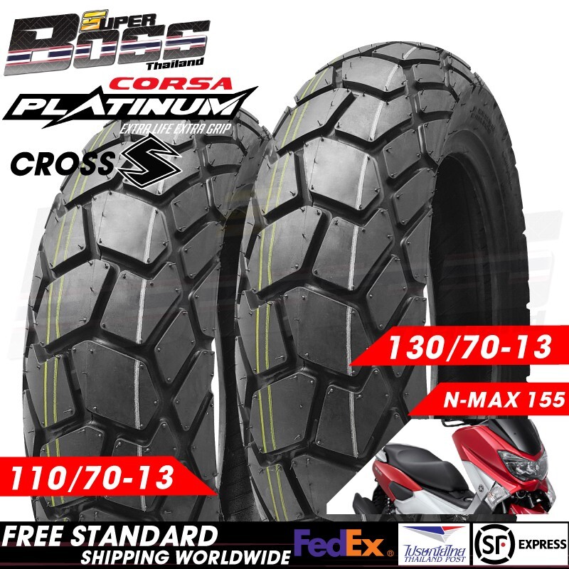 CORSA PLATINUM CROSS-S Motorcycle Tire For NMAX-155 110/70-13+130