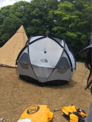 THE NORTH FACE Geodome 4 Tent with Footprint NV21800 Saffron