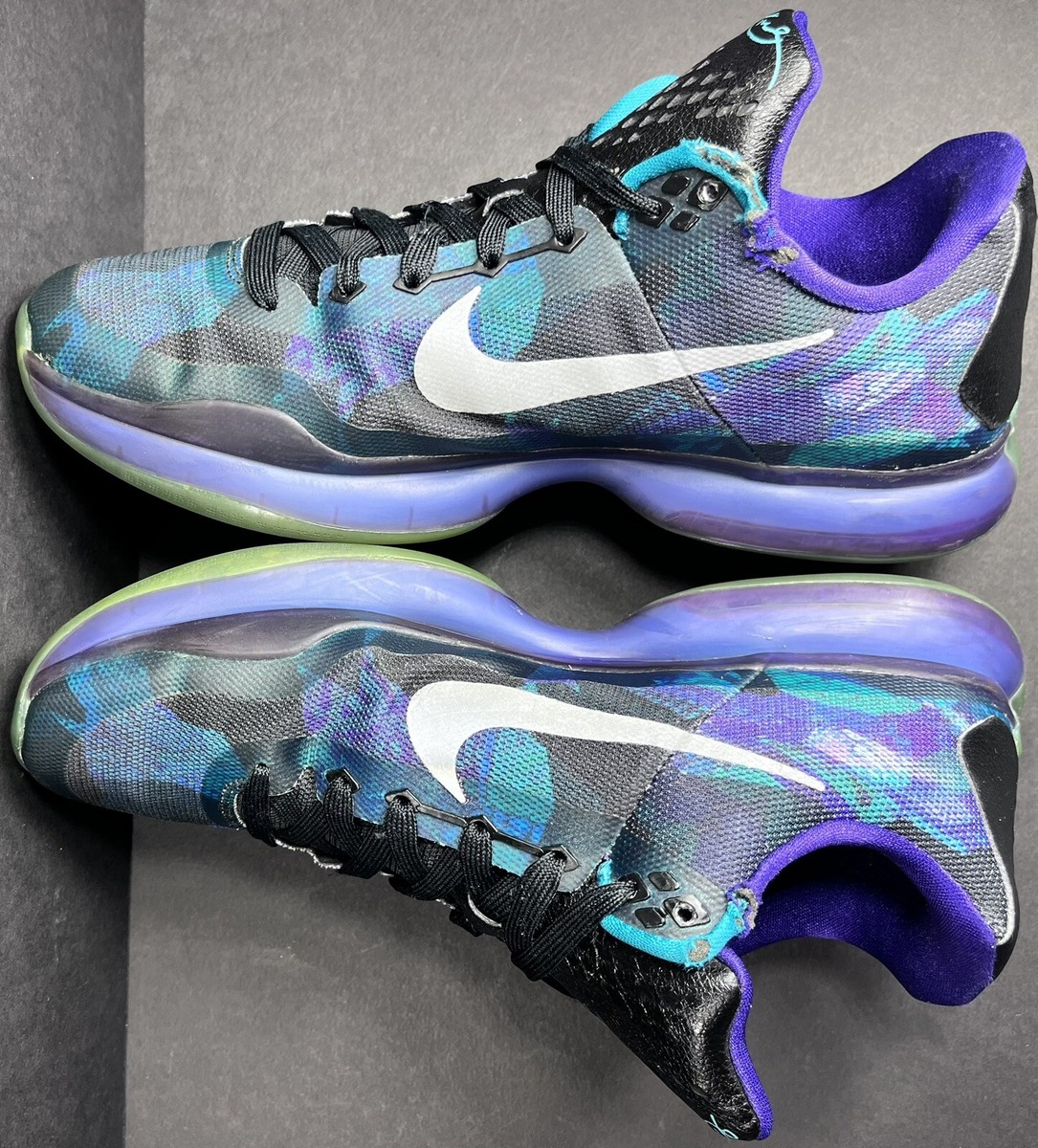 Nike Kobe Bryant X 10 Peach Jam Overcome Emerald Purple 705317-305
