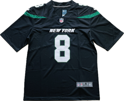 Aaron Rodgers Jersey New York Jets Mens Black #8 Alternate Jersey