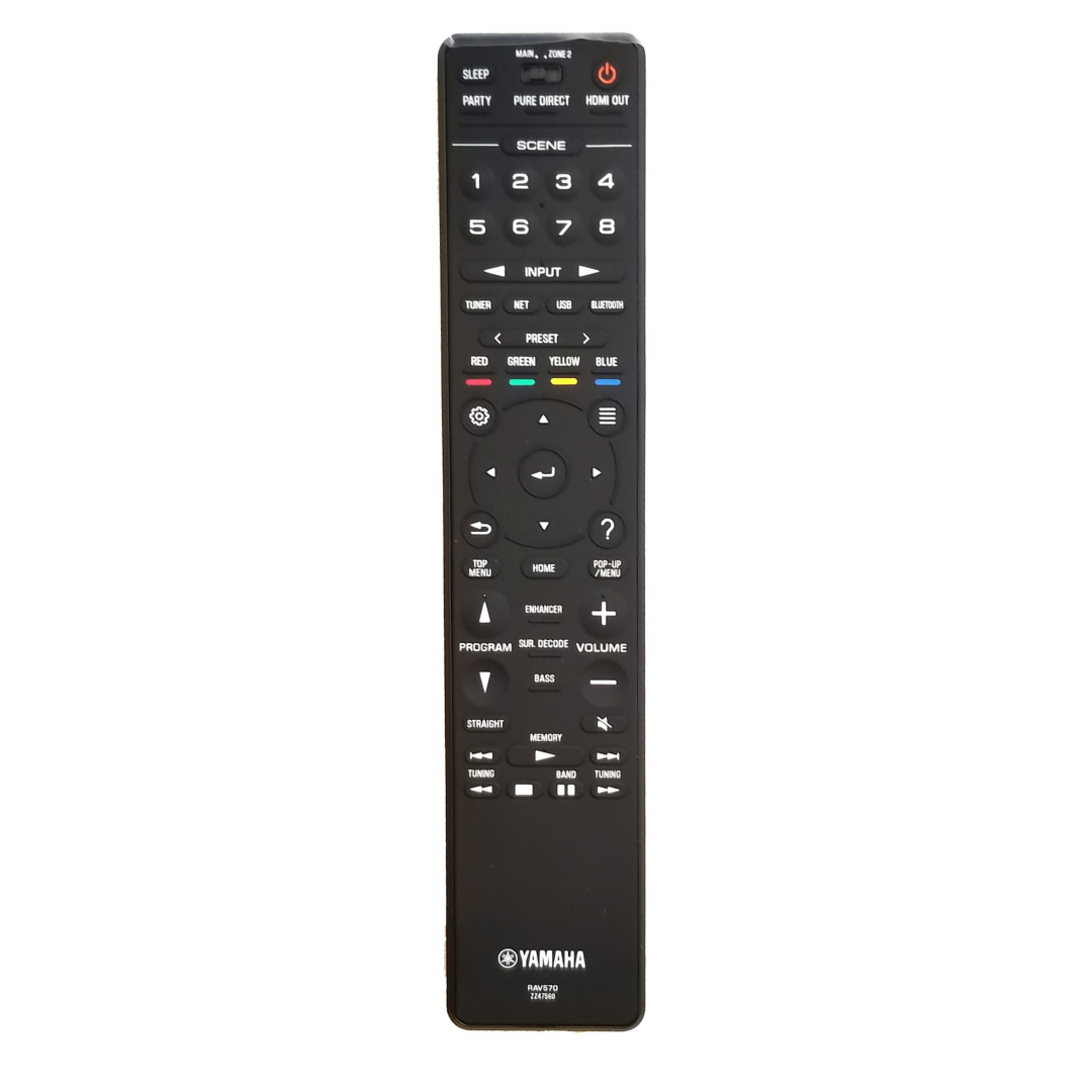 OEM Yamaha Remote Control ZZ475600, RAV570 RX-A780, RX-A880, RX