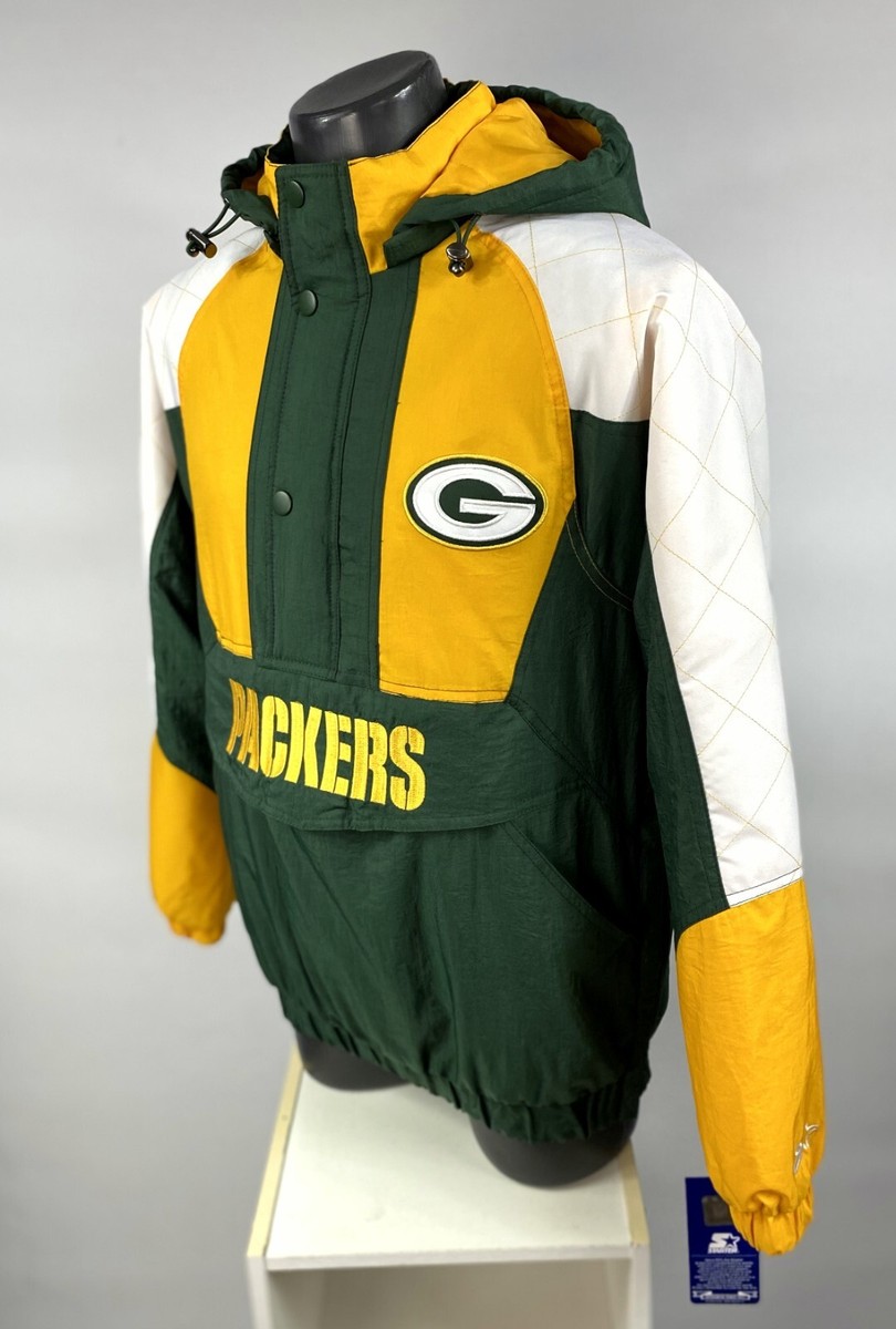 GREEN BAY PACKERS 2022 Starter Hooded Half Zip Pullover Jacket S L