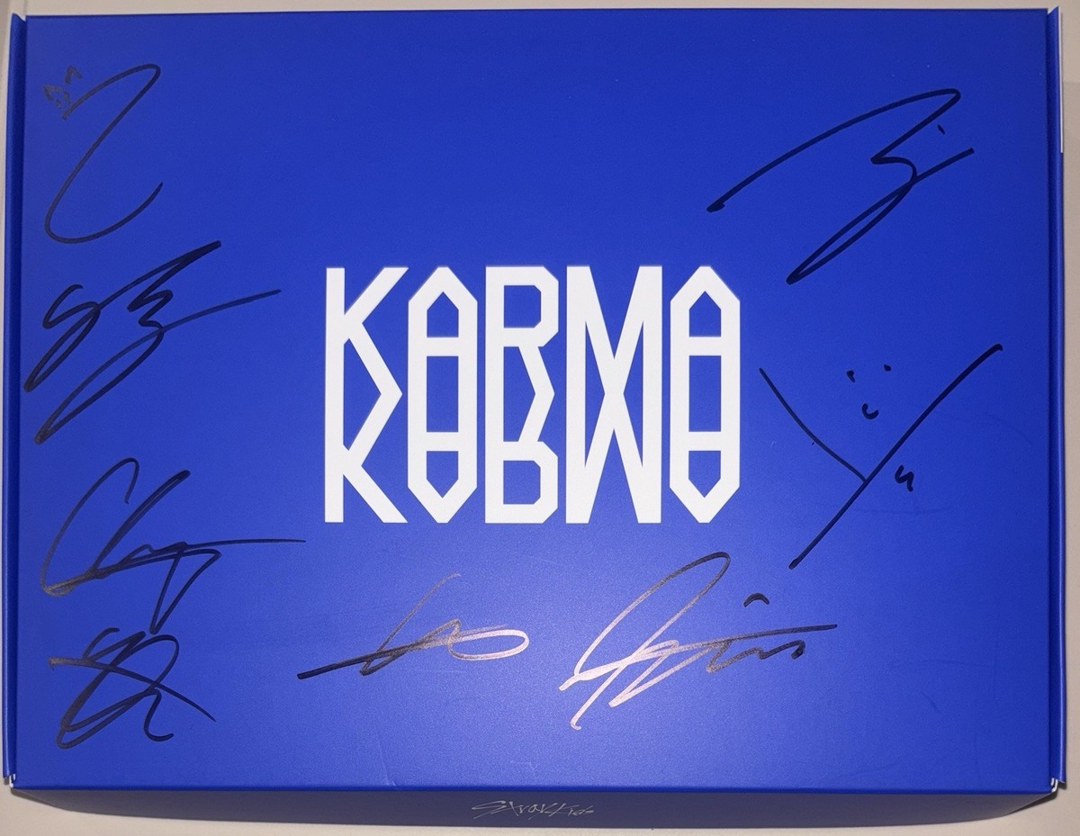 Stray Kids [KARMA] All Member Autographed Signed Album SKZ