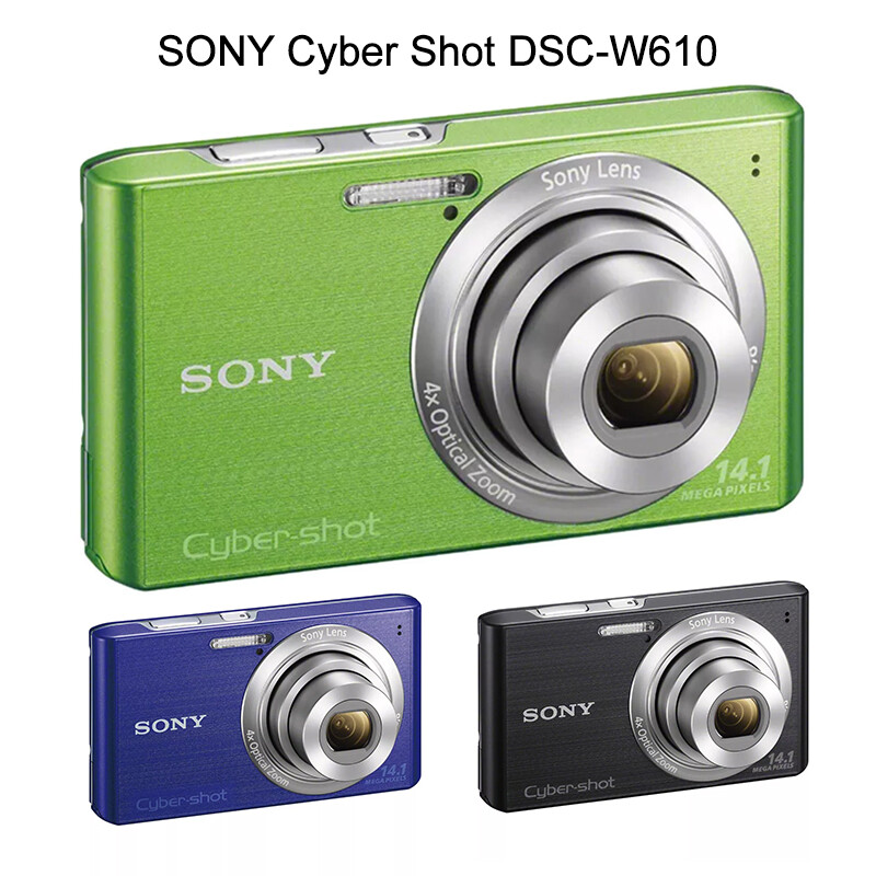Sony Cyber Shot DSC-W610 14.1MP 4.0x Optical Zoom CCD Vintage