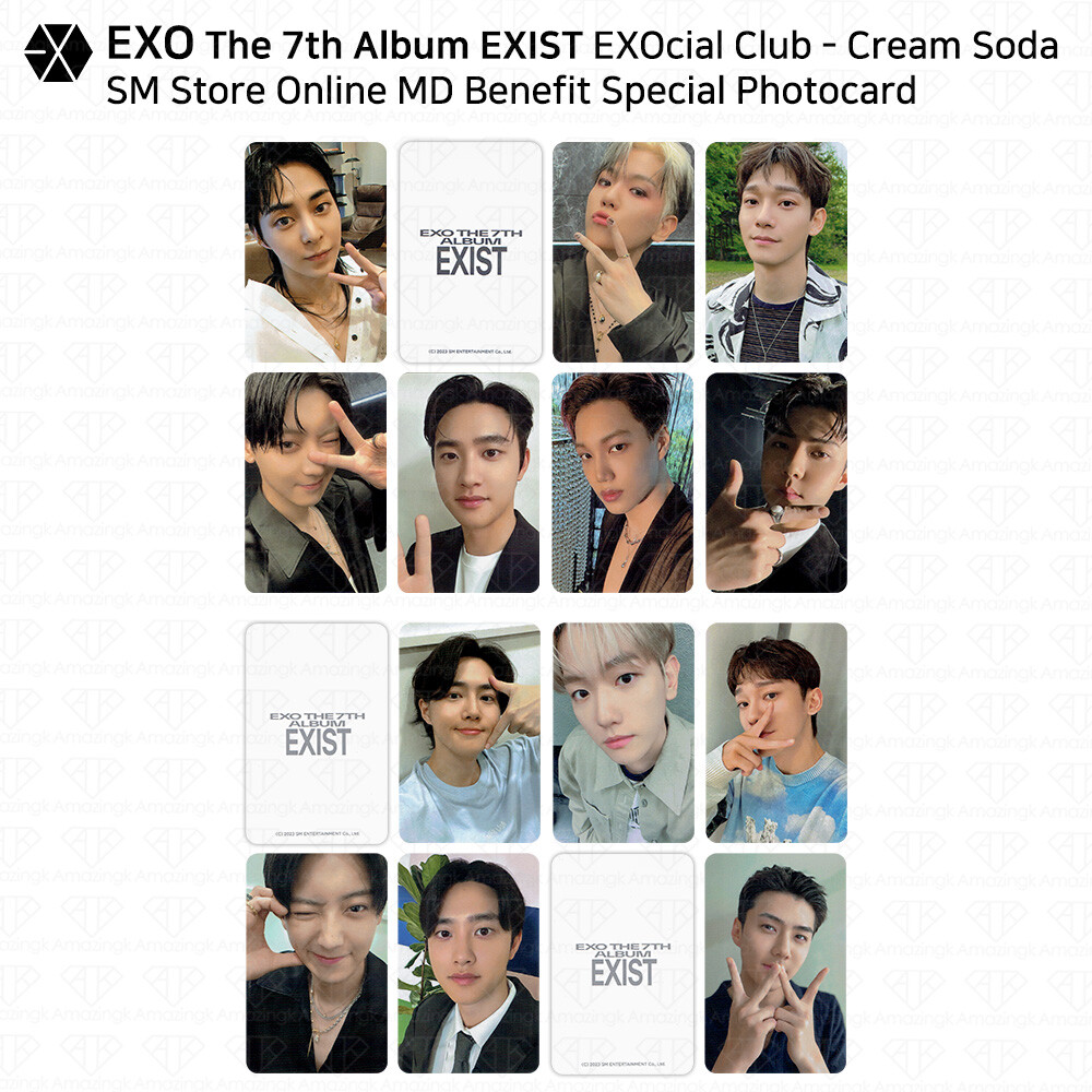 EXO 7th Album EXIST EXOcial Club Cream Soda SM Store Online MD