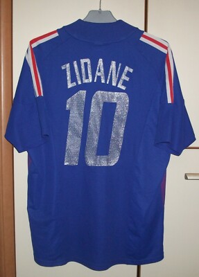 France 2002-2004 Home football shirt jersey Adidas #10 Zidane | eBay