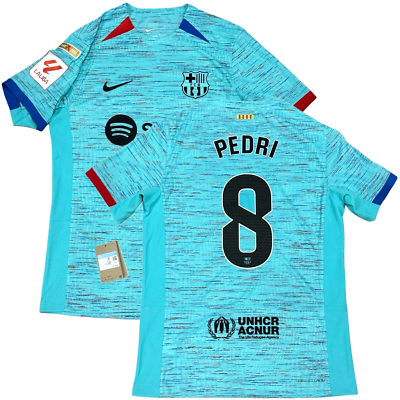 2023/24 Barcelona Authentic Third Jersey #8 Pedri Medium Nike
