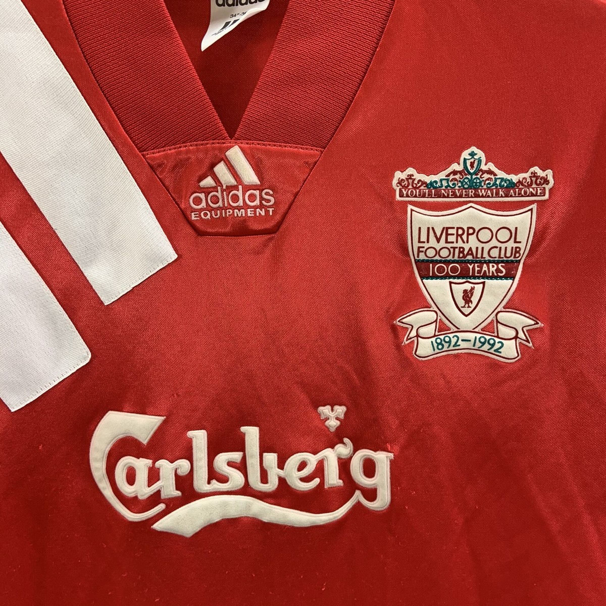 Liverpool Centenary Home Football Shirt 1992/93 Adults Small