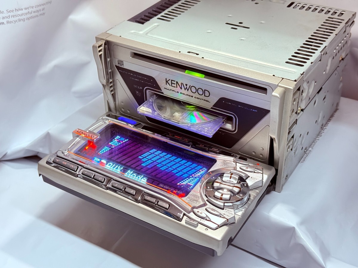 Kenwood DPX-6200M 2DIN CD MD JDM Car Audio w/ External Bluetooth