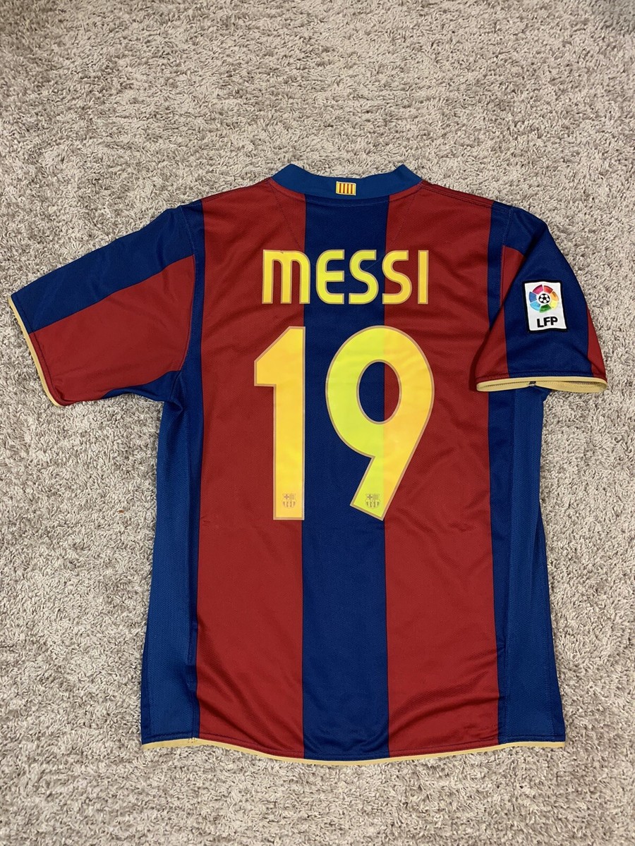 Nike FC Barcelona Lionel Messi home Shirt 2007-2008 Jersey FCB | eBay