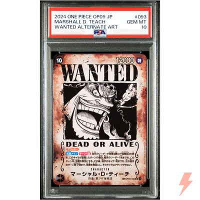 PSA 10 Marshall D. Teach (SP Alt Art) OP09-093 SR - ONE PIECE