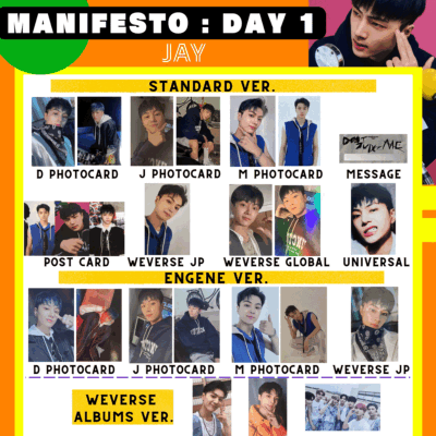 ENHYPEN JAY MANIFESTO : DAY 1 Photo card Enhypen Weverse Official