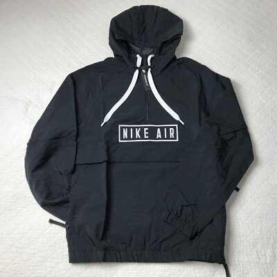 Nike Air Anorak Woven Pullover jacket Men's SZ XS Black/White