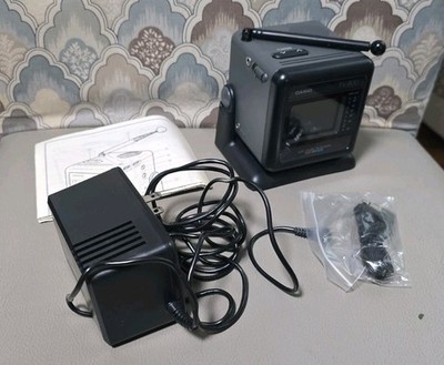 CASIO 2” Portable M LCD Color TV-800 VHF UHF Made In Japan Powers