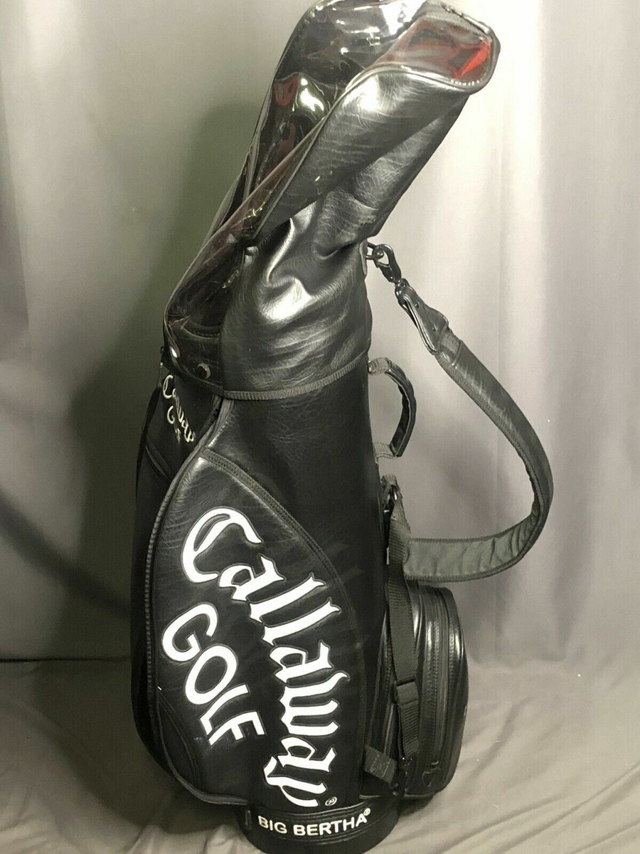 Callaway Golf Big Bertha Black Staff Bag with Rain Hood Cover Cart