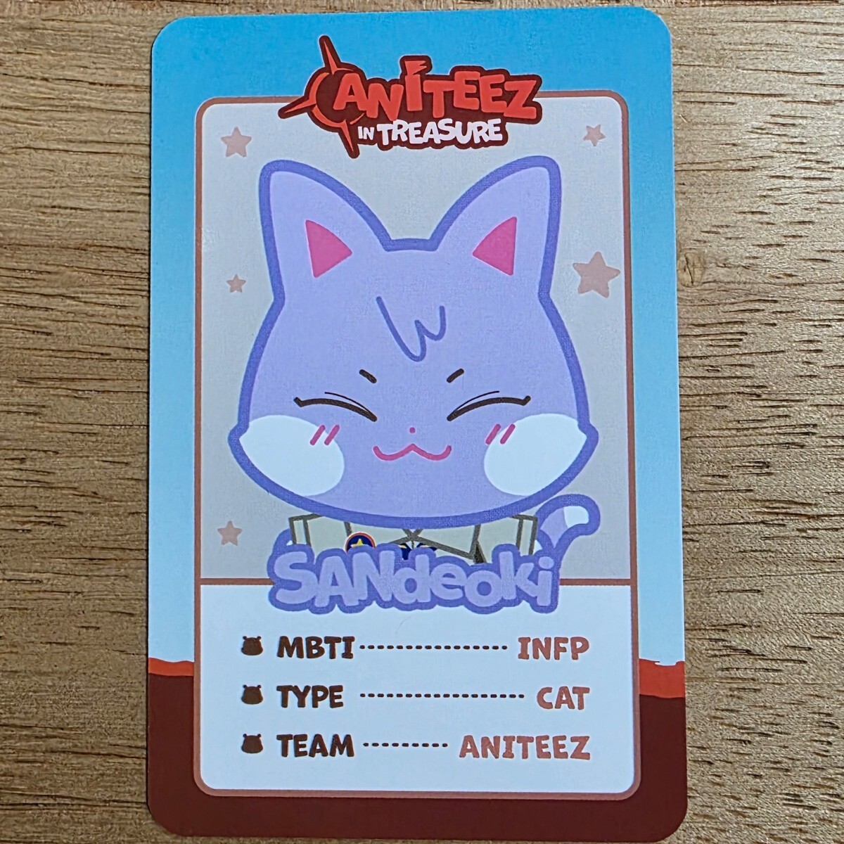 SANdeoki San Trading Card Photocard Ateez Pop-Up Aniteez in