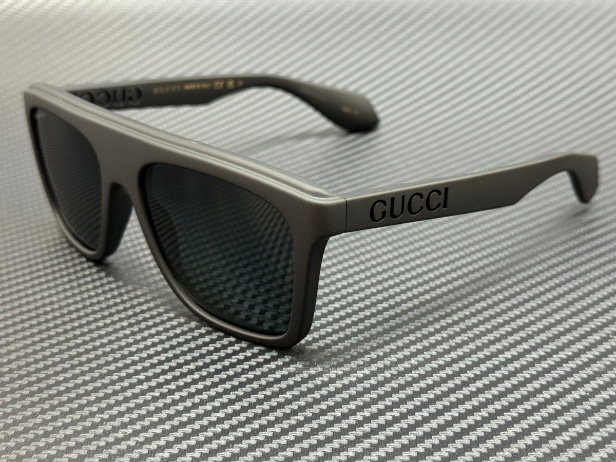 GUCCI GG1570S 006 Matte Black Grey Polarized Men's 57 mm