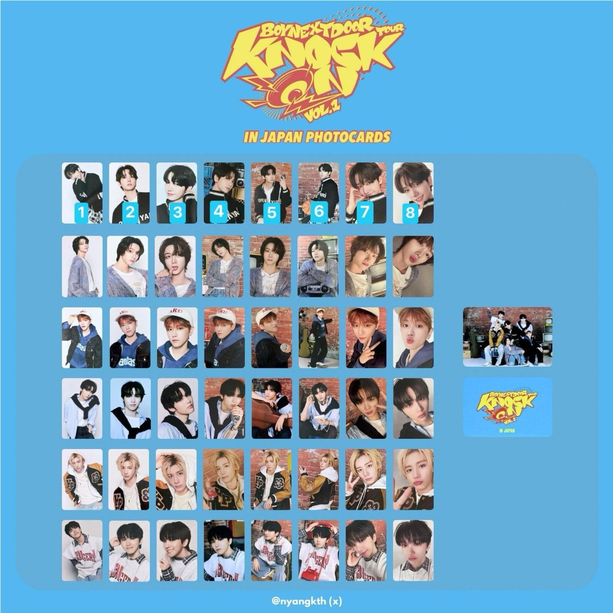 BOYNEXTDOOR KNOCK ON VOL 1 IN JAPAN PHOTOCARD OFFICIAL | eBay