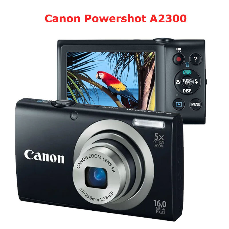 Canon Powershot A2300 Digital Camera 16.0 MP 5x Optical Zoom