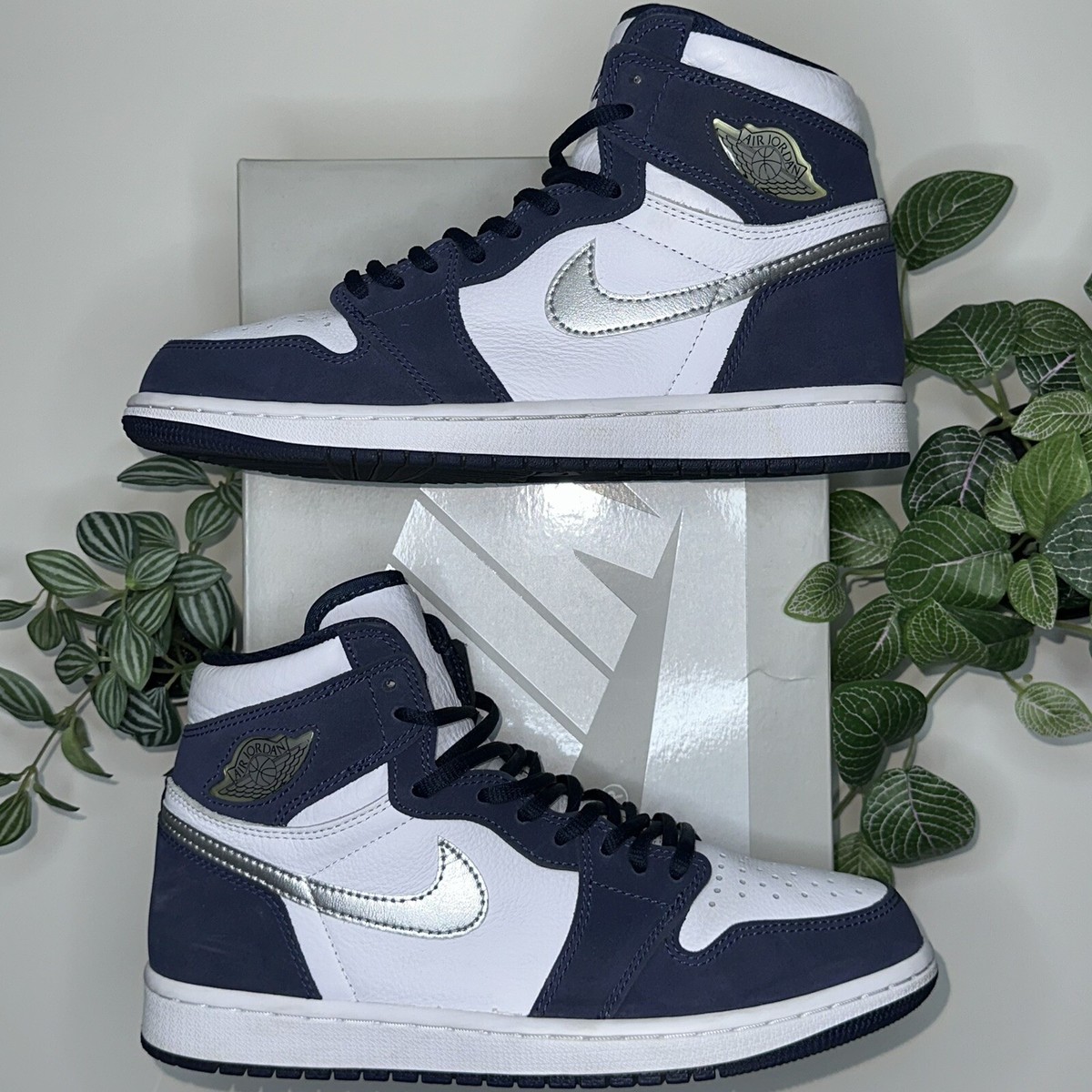 AIR JORDAN 1 OG MIDNIGHT NAVY CO.JP authentic size 8 rare vtg used