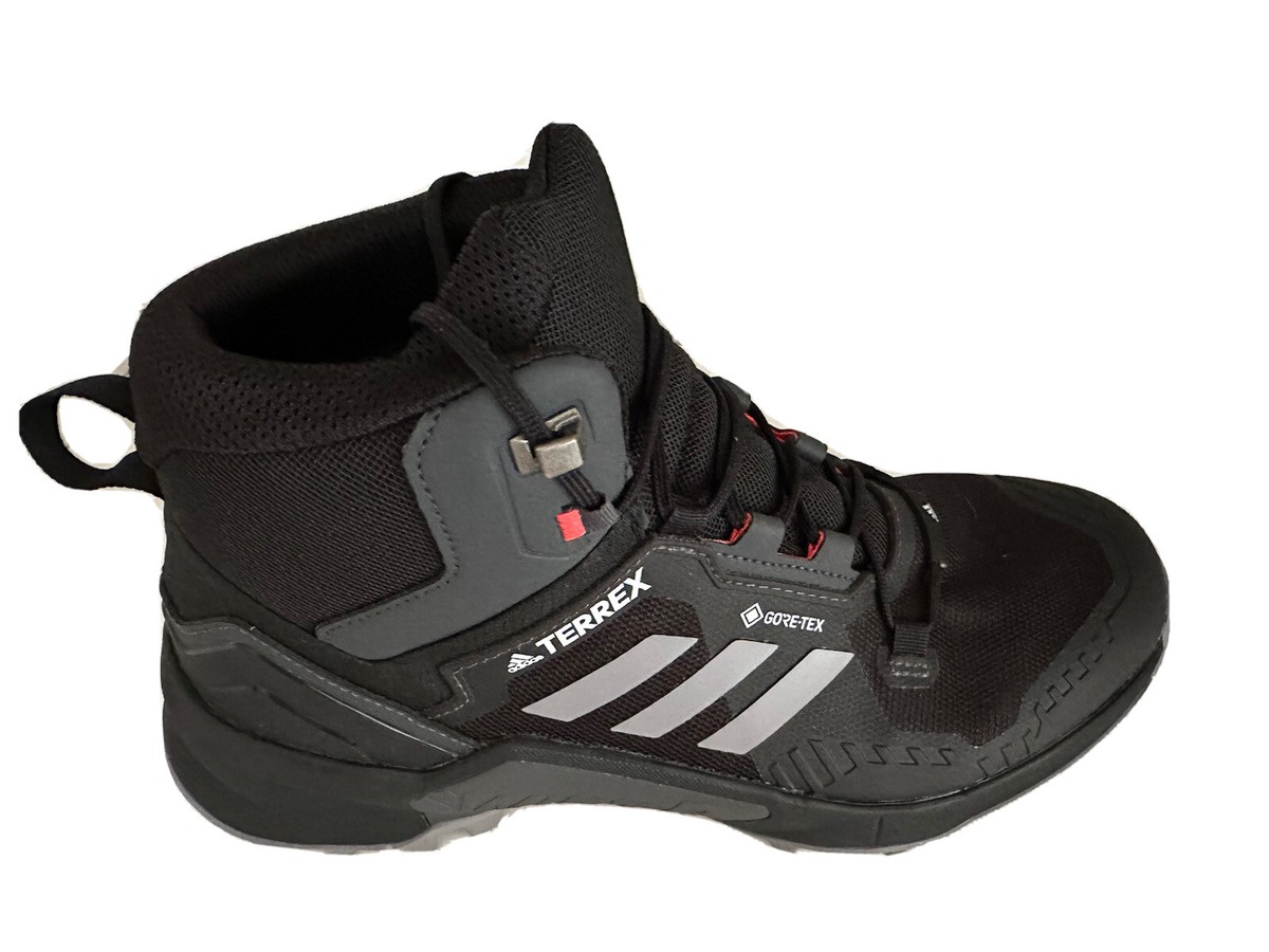Adidas Terrex Swift R3 Mid GORE-TEX GTX Hiking Black Grey Boot
