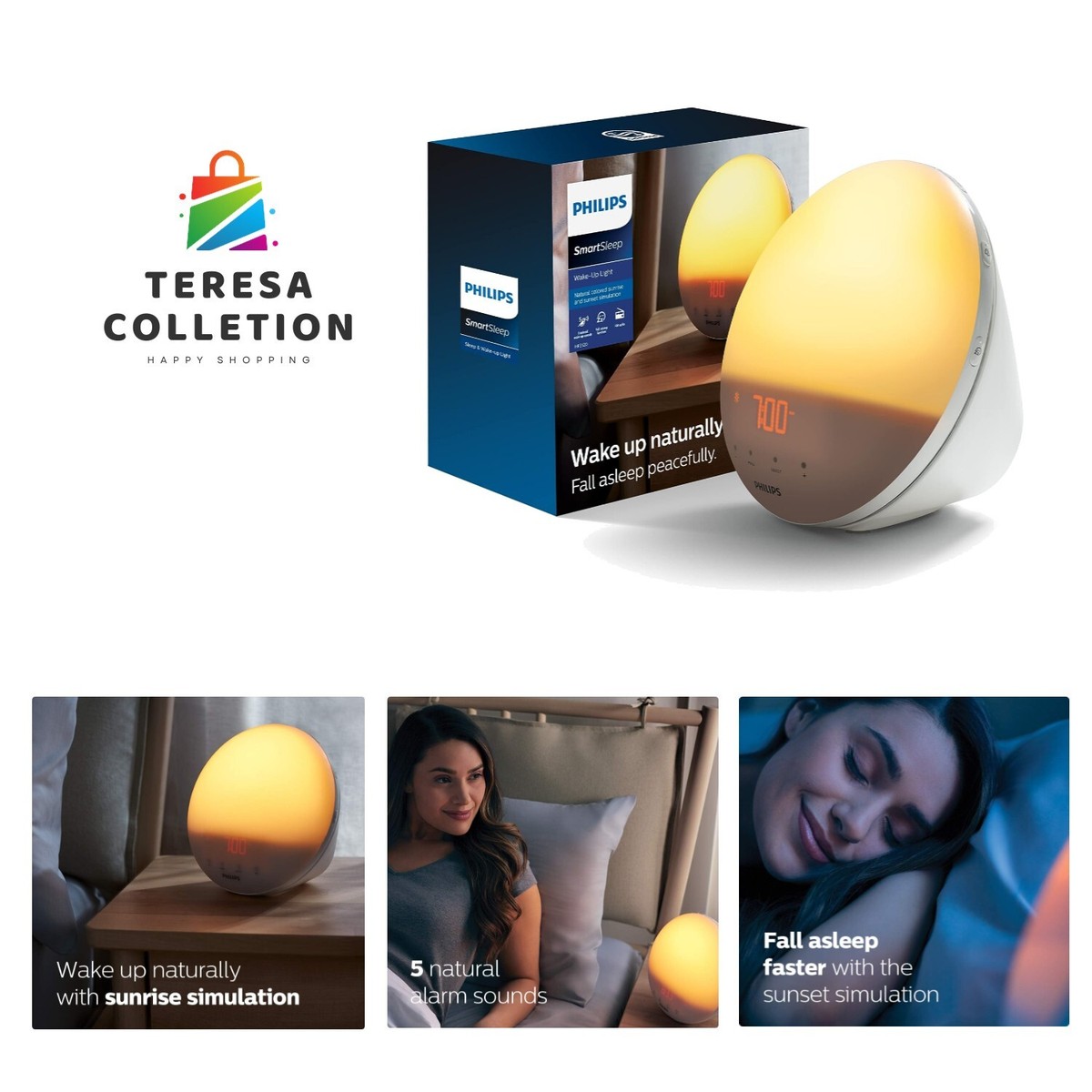 Philips SmartSleep Wake-up Light, Colored Sunrise and Sunset