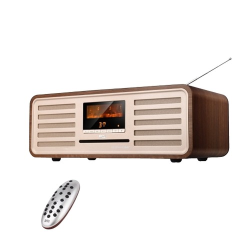 JVC NX-W30 Compact Stereo System Bluetooth Walnut Wood Cabinet CD