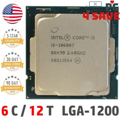 10th Gen Intel Core i5-10600T 2.40GHz 6-Core 12M LGA1200 Desktop