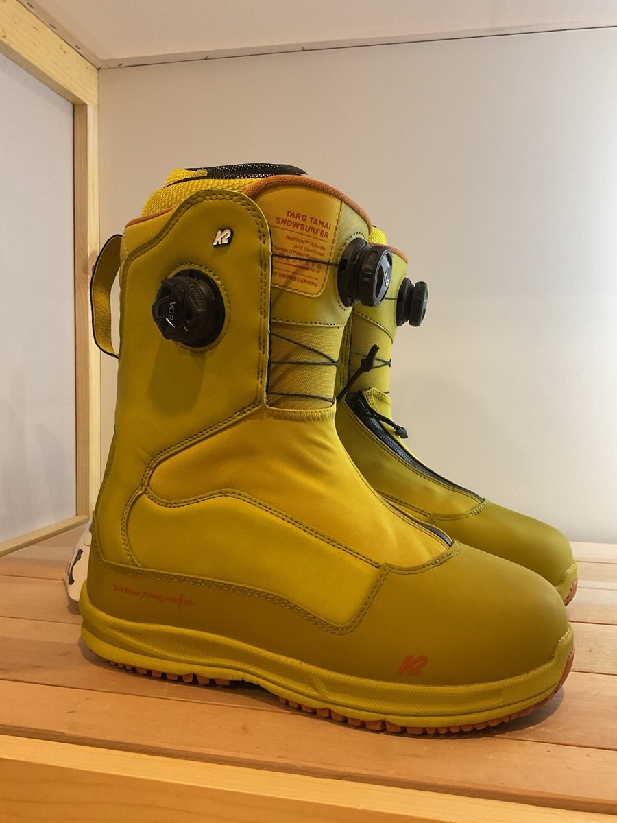 K2 Taro Tamai Snowsurfer Leather Snowboard Boot-2025-Men's Yellow