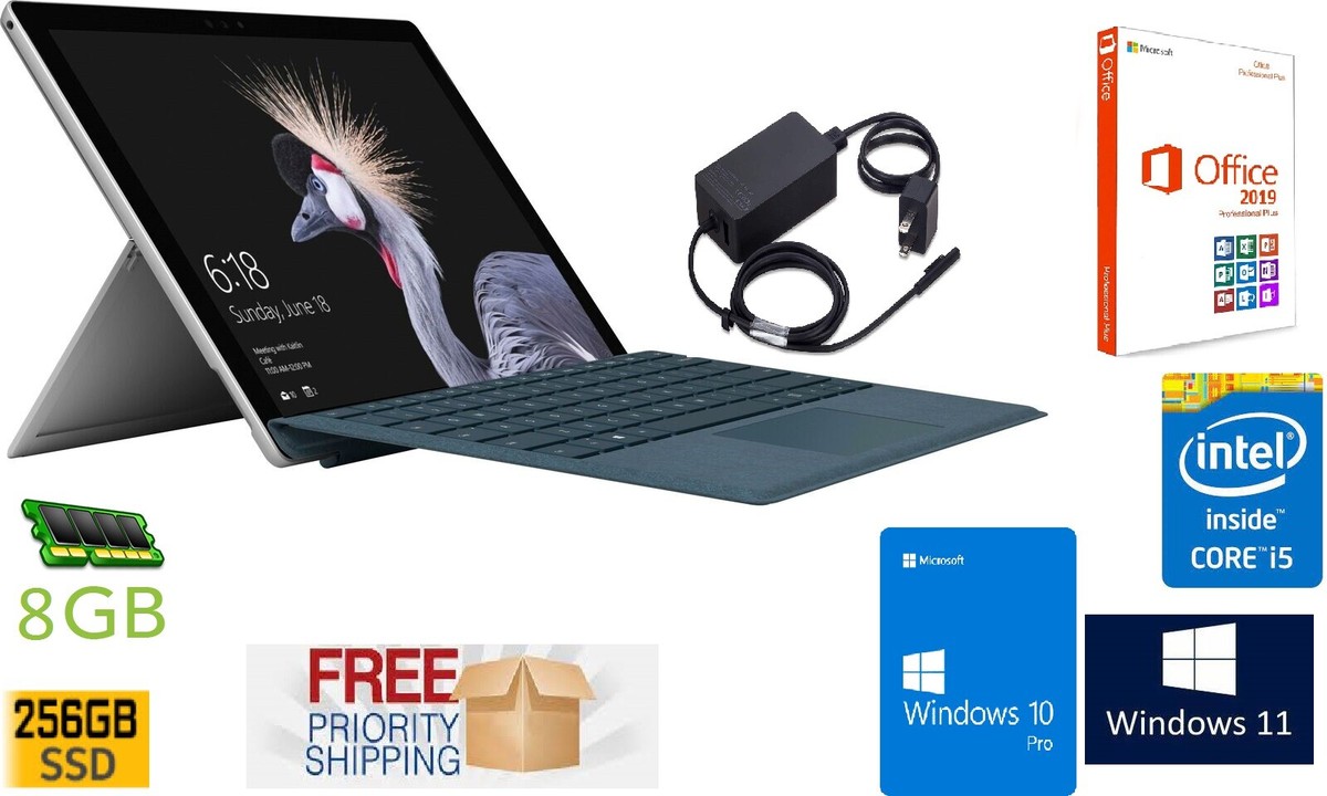 Microsoft Surface Pro 5 i5-7300U 8GB RAM 256GB SSD 12.3
