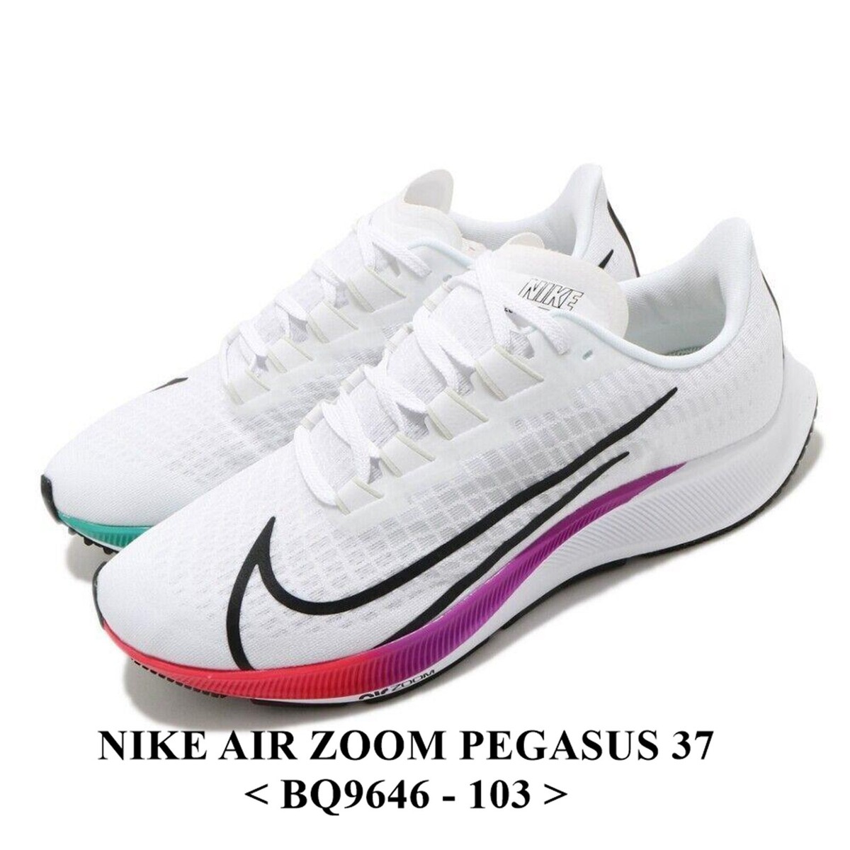 NIKE AIR ZOOM PEGASUS 37 (BQ9646-103) ,Men's RUNNING Shoes.New in