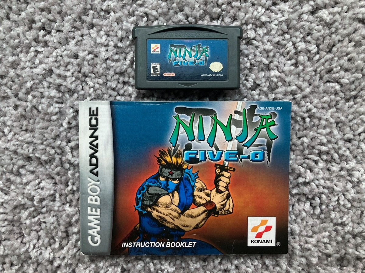 Ninja Five-O, Game Boy Advance GBA with manual, 100% original