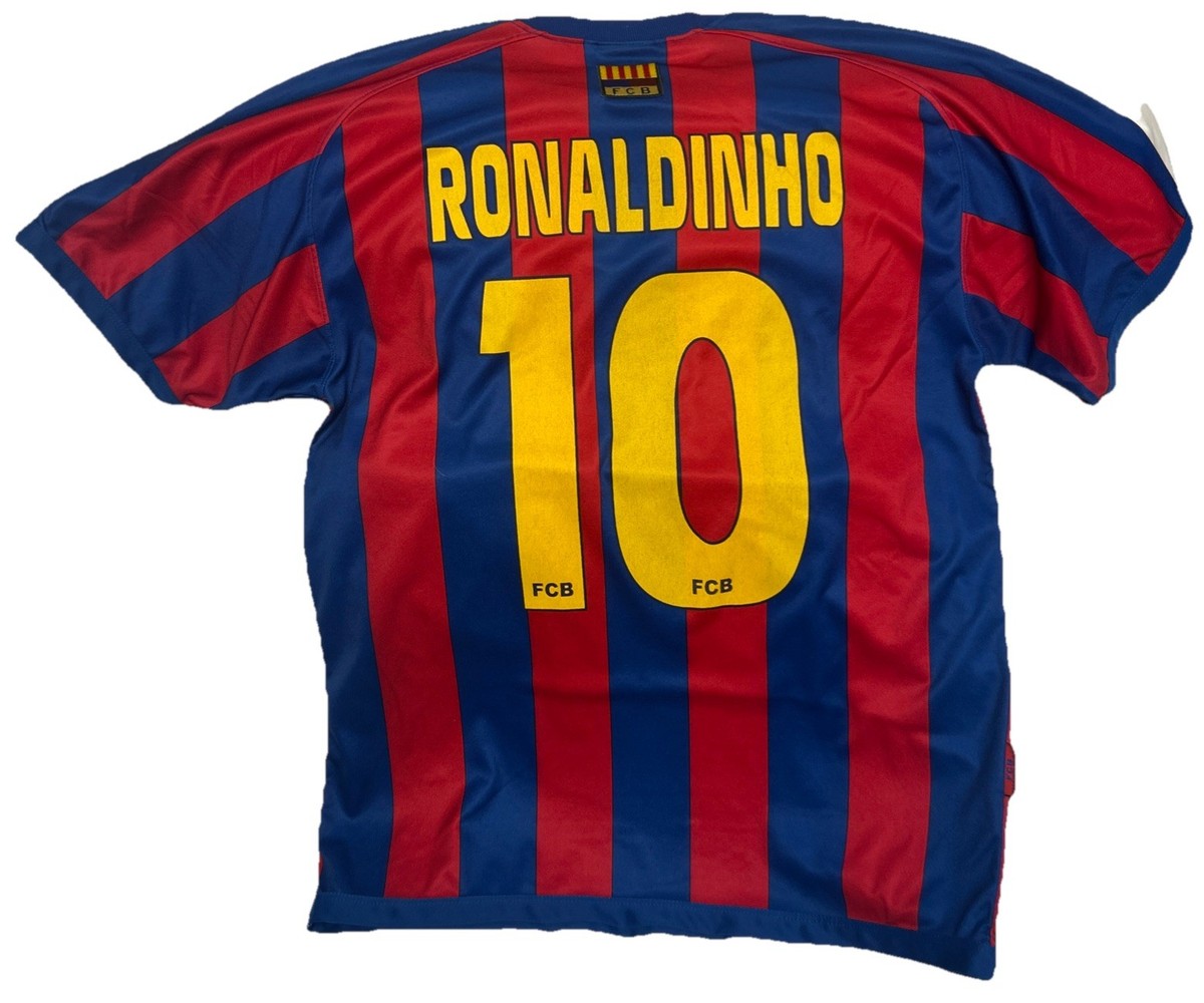 Ronaldinho #10 Barcelona Home Jersey Official Product FCB Size