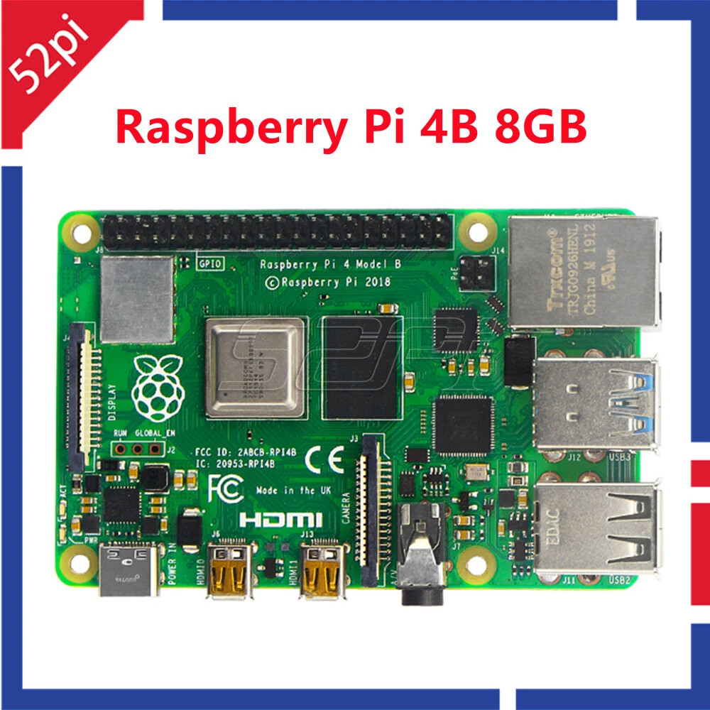 Raspberry Pi 4 Model B Dev Board RPI 4B 2GB 4GB 8GB RAM In Stock