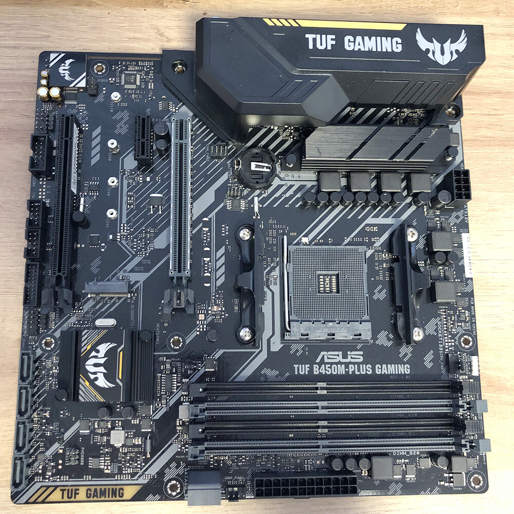 ASUS TUF B450M-PLUS Gaming Motherboard | AM4 | DDR4 | MicroATX