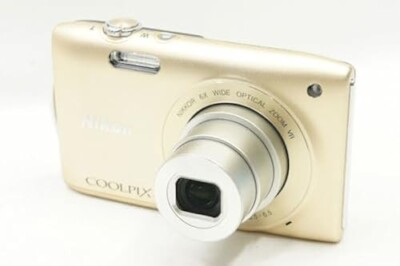 Excellent Nikon COOLPIX S3300 Gold 6x Zoom 16.0MP Digital Camera