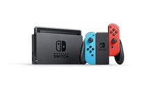 Nintendo Switch 32GB Gray Console with Neon Red and Neon Blue Joy