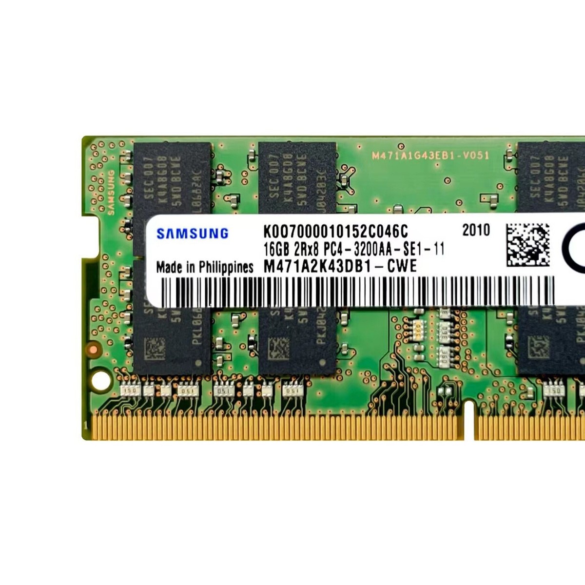 New Samsung 16GB DDR4 3200MHz PC4-25600 2RX8 SODIMM Memory Ram