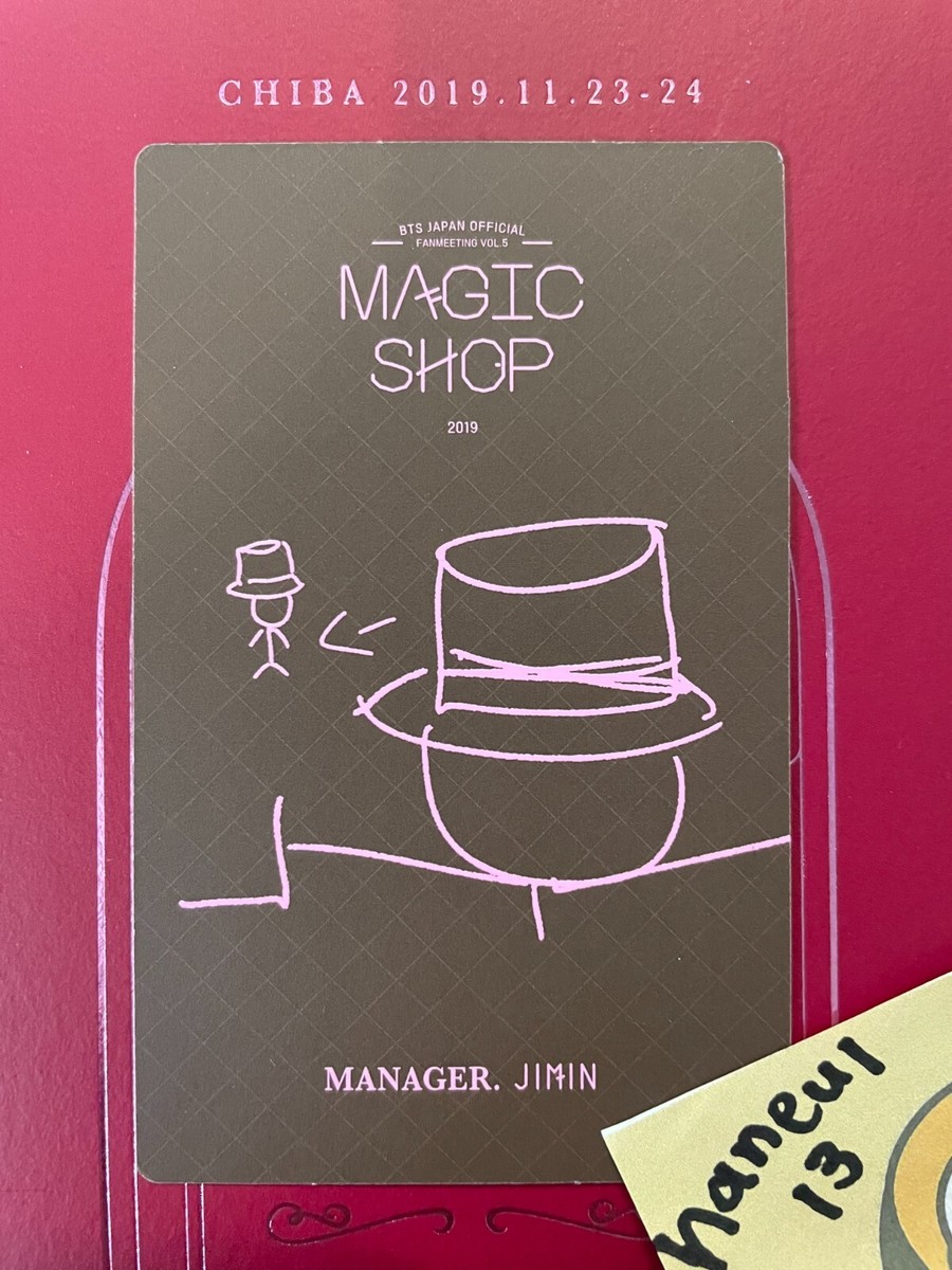 BTS MAGIC SHOP Japan Official Fanmeeting VOL.5 DVD JIMIN Photocard