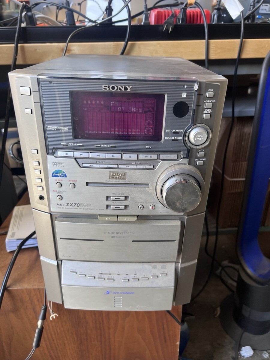 Sony MHC-ZX70dvd Stereo DVD Video Component Sound System Surround