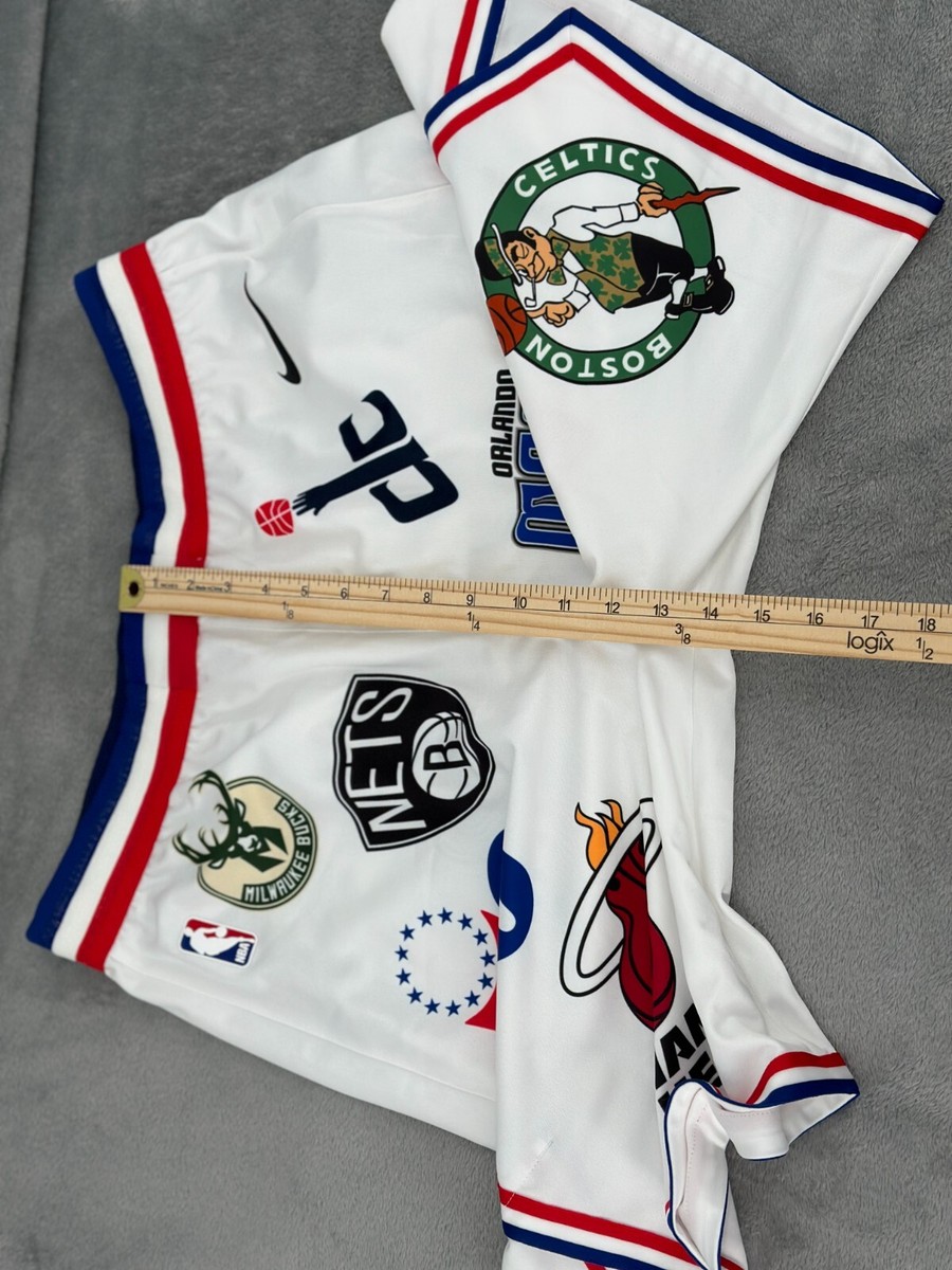 Supreme x Nike NBA Shorts Mens 38R Large Authentic Teams White