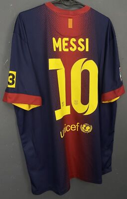 MEN'S FC BARCELONA 2012/2013 LEO MESSI #10 FOOTBALL SOCCER SHIRT