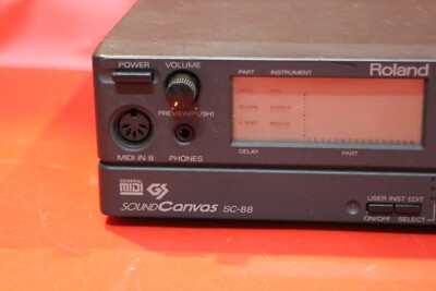 USED Roland SC-88 sc 88 Sound Canvas Module Synth Rack U1762