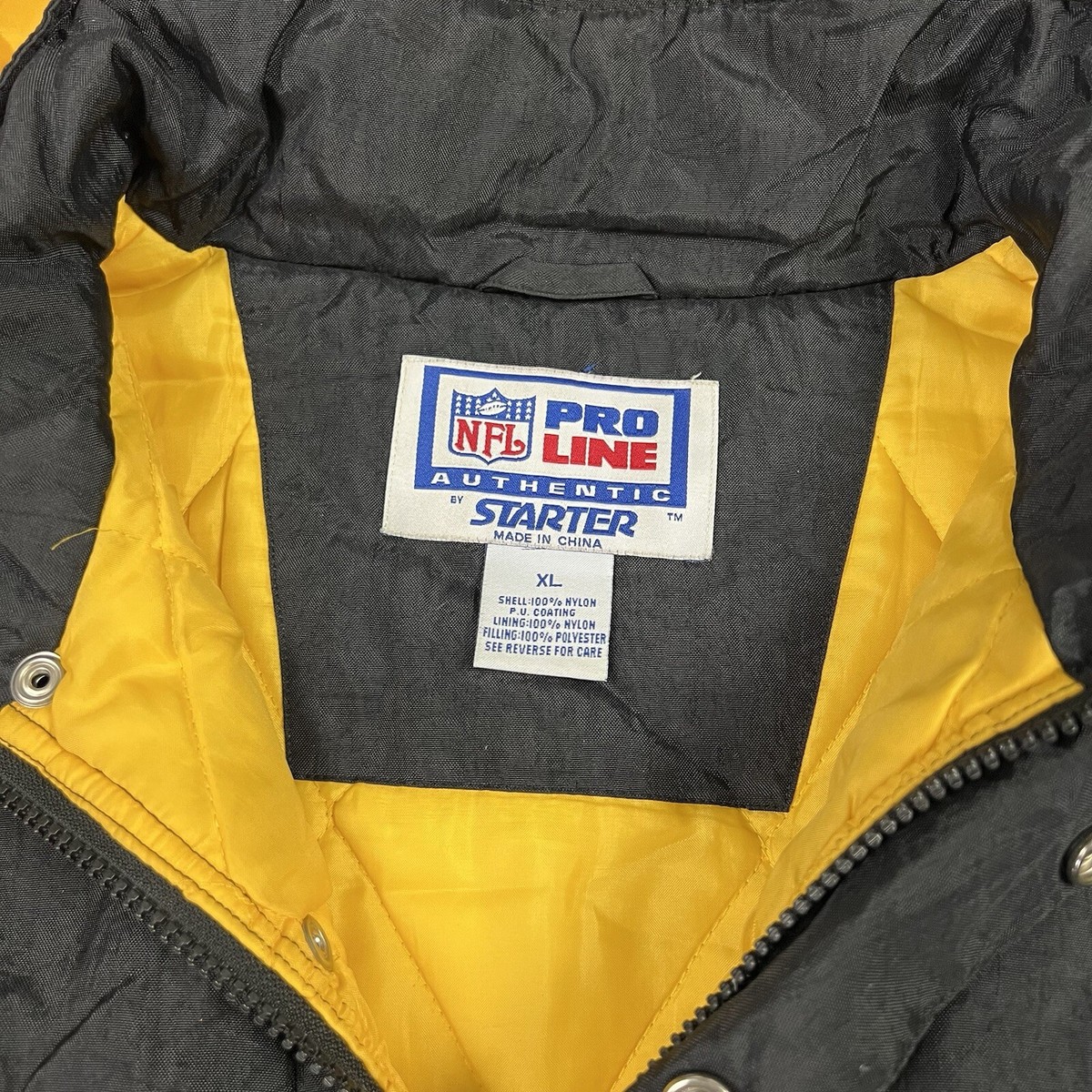 Vintage 90s Starter Pro Line Pittsburgh Steelers Puffer Jacket