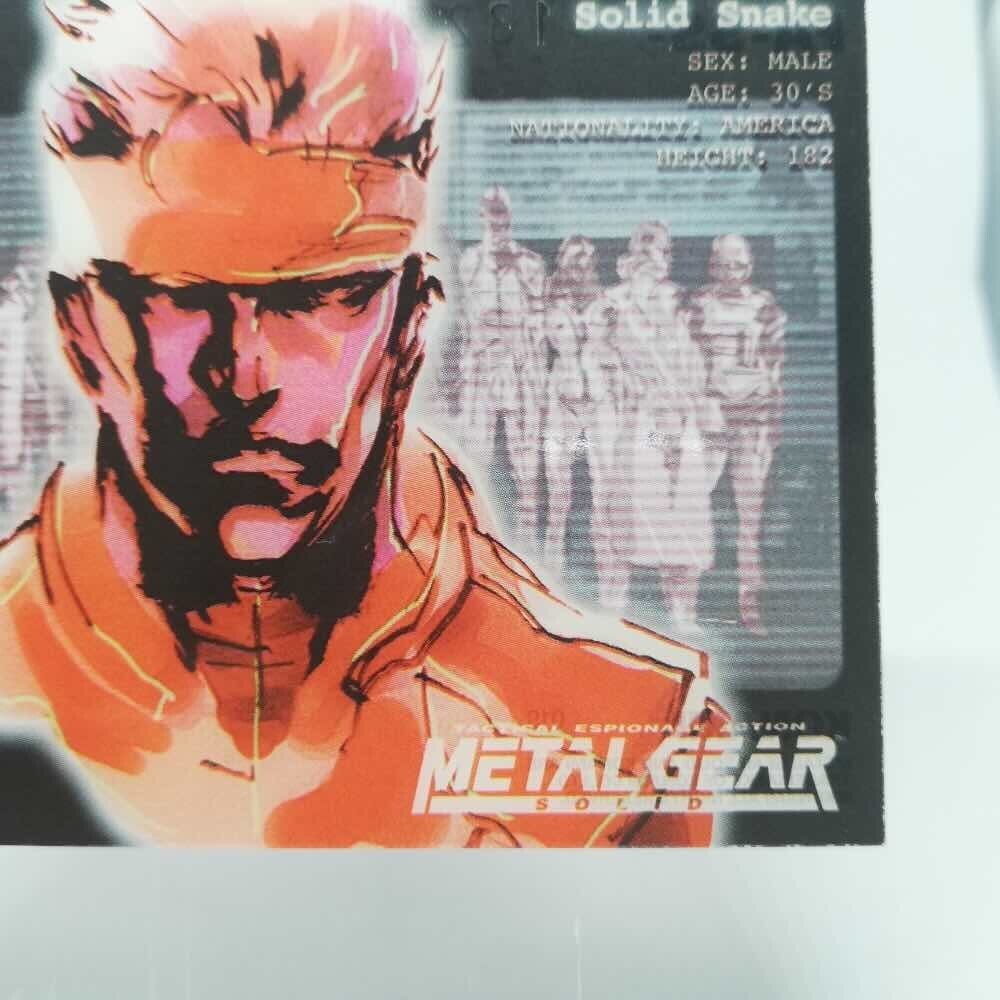 019 Solid Snake Metal Gear Solid Trading card Plastic Back serial
