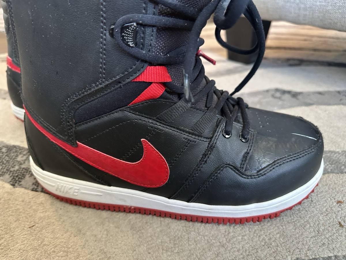 Nike vapen snowboard boots Red Black Size 8 | eBay